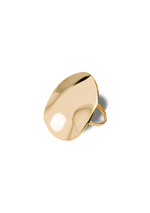 Anillo ajustable de circulo irregular liso