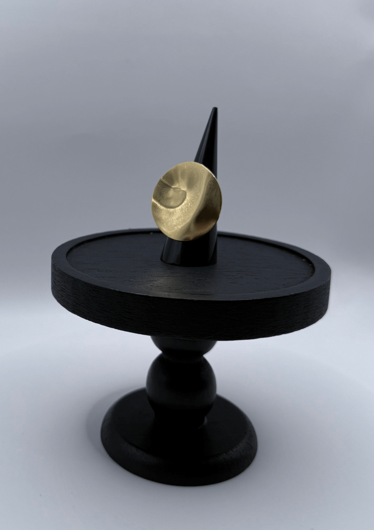 Anillo ajustable de circulo irregular liso