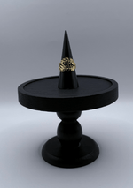 Anillo ajustable con hoja de palma