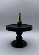 Anillo ajustable oval plano con textura