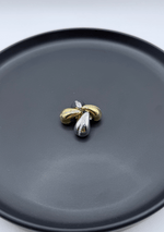 Aretes mini gotas de zirconia