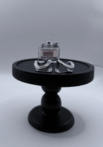 Media arracada ondulada con textura lineal