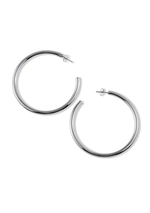 Media arracada tubular lisa