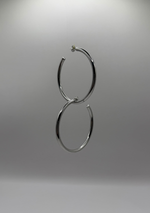 Media arracada tubular lisa