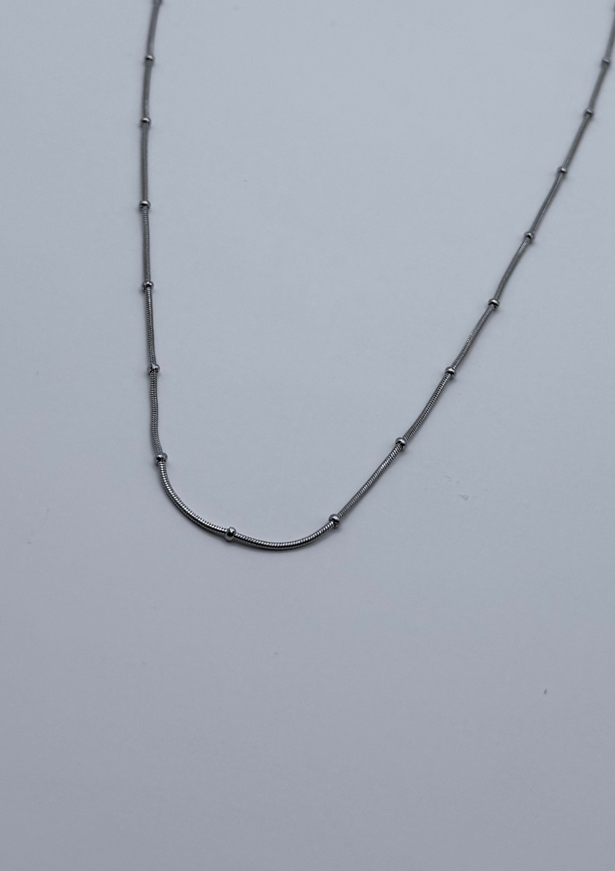 Cadena cola de rata delgada con balín