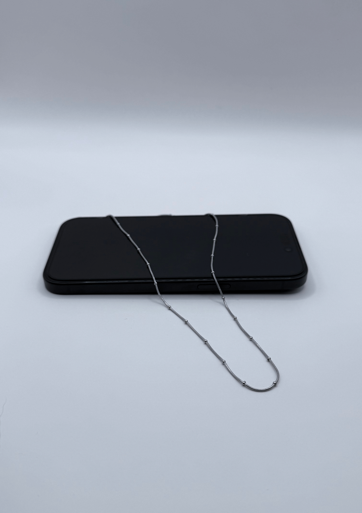 Cadena cola de rata delgada con balín