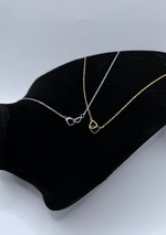 Collar corazones entrelazados