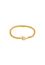 Pulsera con cuentas redondas broche T