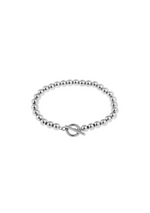 Pulsera con cuentas redondas broche T