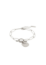Pulsera eslabon largo con broche T