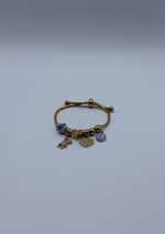 Pulsera ajustable niña oso cerámica