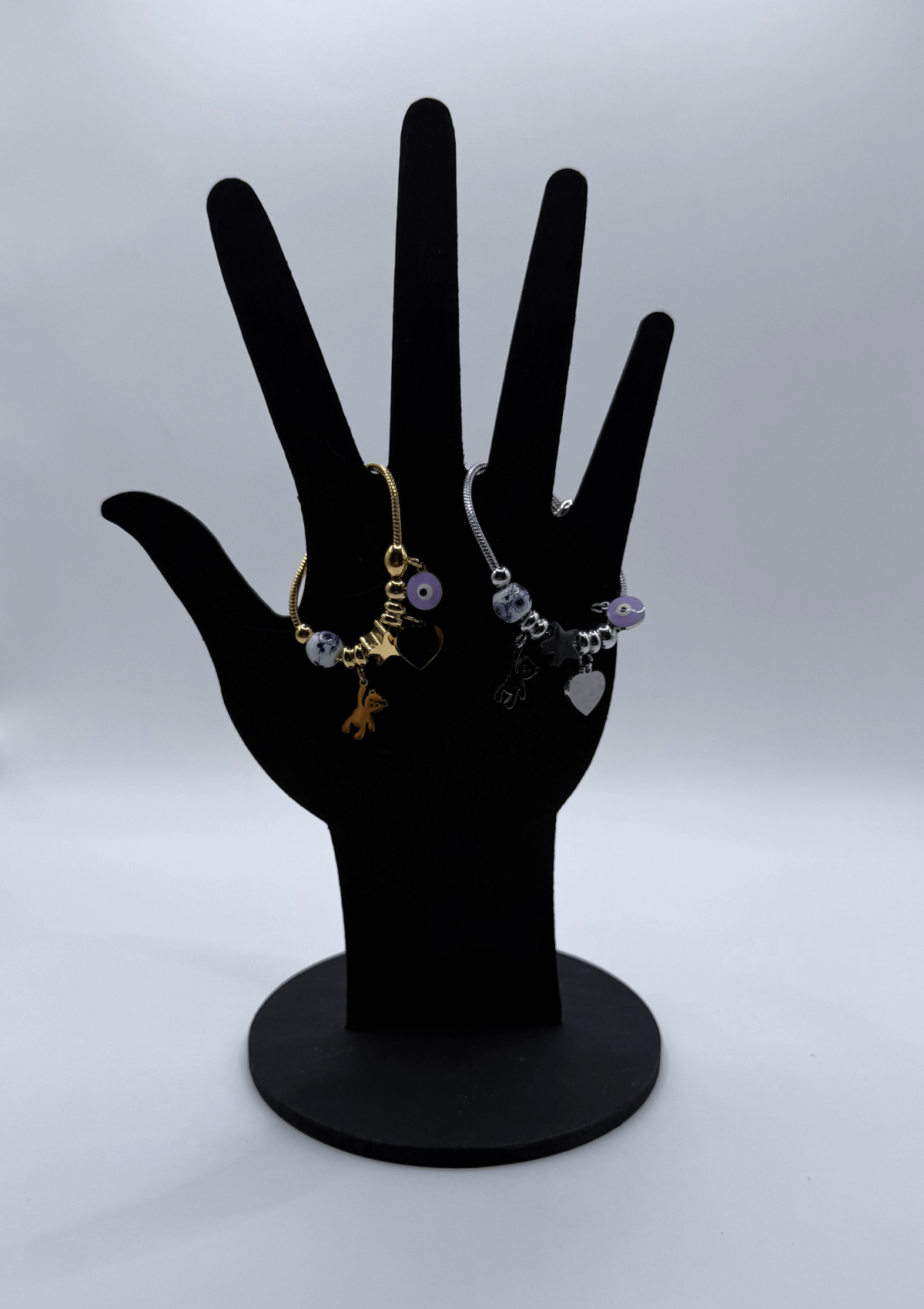 Pulsera ajustable niña oso cerámica