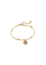 Pulsera cola de raton medalla de san benito